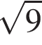 корень из 9