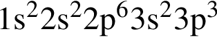 \ChemForm1s в квад­ра­те 2s в квад­ра­те 2p в сте­пе­ни 6 3s в квад­ра­те 3p в кубе 