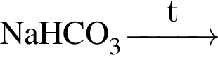 \ChemFormNaHCO_3 \reactrarrow0pt1 cmt