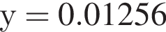 у = 0.01256