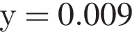 у = 0.009