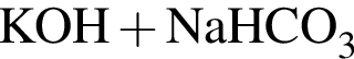 \ChemFormKOH плюс NaHCO_3