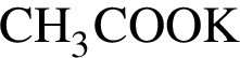 \ChemFormCH_3COOK