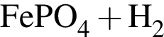 \ChemFormFePO_4 плюс H_2