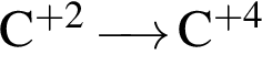 \ChemFormC в сте­пе­ни левая круг­лая скоб­ка плюс 2 пра­вая круг­лая скоб­ка \reactrarrow0 pt0.5 cm C в сте­пе­ни левая круг­лая скоб­ка плюс 4 пра­вая круг­лая скоб­ка 