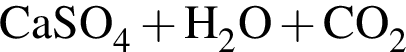 \ChemFormCaSO_4 плюс H_2O плюс CO_2
