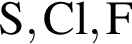 \ChemFormS, Cl, F