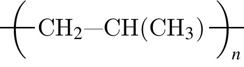 \put левая круг­лая скоб­ка минус 10, минус 250 пра­вая круг­лая скоб­ка \tetrahedral% 0==CH$_2$ минус минус минус CH левая круг­лая скоб­ка CH$_3$ пра­вая круг­лая скоб­ка ;2==\leftpolymer;% ;4==\tetrahedral0==;% 4==polymern;% 2==;} 