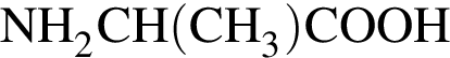 \ChemFormNH_2CH левая круглая скобка CH_3 правая круглая скобка COOH