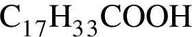 \ChemFormC_1_7H_3_3COOH