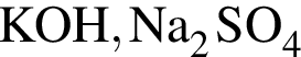 \ChemFormKOH, Na_2SO_4