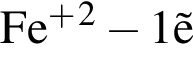 \ChemFormFe в сте­пе­ни п люс в квад­ра­те минус 1\vece