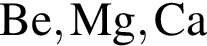 \ChemFormBe, Mg, Ca