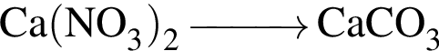 \ChemFormCa левая круг­лая скоб­ка NO_3 пра­вая круг­лая скоб­ка _2 \reactrarrow0pt1 cm CaCO_3