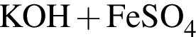 \ChemFormKOH плюс FeSO_4