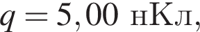 q = 5,00нКл,