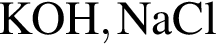 \ChemFormKOH, NaCl