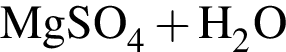 \ChemFormMgSO_4 плюс H_2O