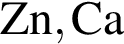 \ChemFormZn, Ca