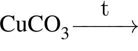\ChemFormCuCO_3\reactrarrow0pt1 cmt