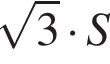  ко­рень из 3 умно­жить на S