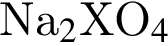 Na_2$ХО_4