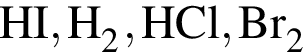 \ChemFormHI, H_2, HCl, Br_2