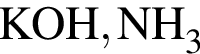 \ChemFormKOH, NH_3