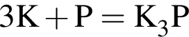 \ChemForm 3K плюс P = K_3P