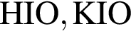 \ChemFormHIO, KIO