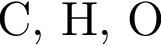 С, Н, О