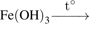 \ChemFormFe левая круг­лая скоб­ка OH пра­вая круг­лая скоб­ка _3 \reactrarrow0pt1 cmt гра­ду­сов