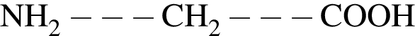 \ChemFormNH_2 минус минус минус CH_2 минус минус минус COOH