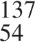  в сте­пе­ни левая круг­лая скоб­ка 137 пра­вая круг­лая скоб­ка _54 