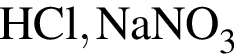 \ChemFormHCl, NaNO_3
