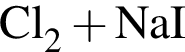 \ChemFormCl_2 плюс NaI