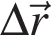 \Delta\vecr