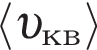 \left\langle v _кв \rangle