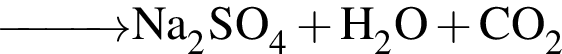 \ChemForm \reactrarrow0pt1 cm Na_2SO_4 плюс H_2O плюс CO_2