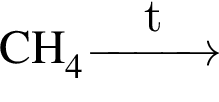 \ChemFormCH_4 \reactrarrow0pt1 cmt