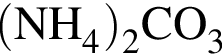 \ChemForm левая круг­лая скоб­ка NH_4 пра­вая круг­лая скоб­ка _2CO_3