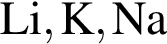 \ChemFormLi, K, Na