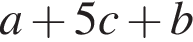 a плюс 5c плюс b