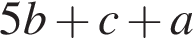 5b плюс c плюс a