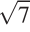 корень из 7