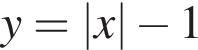 y=|x| минус 1