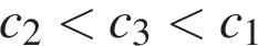 c_2 мень­ше c_3 мень­ше c_1