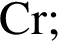 \ChemFormCr;