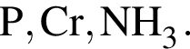 \ChemFormP, Cr, NH_3.
