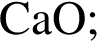 \ChemFormCaO;